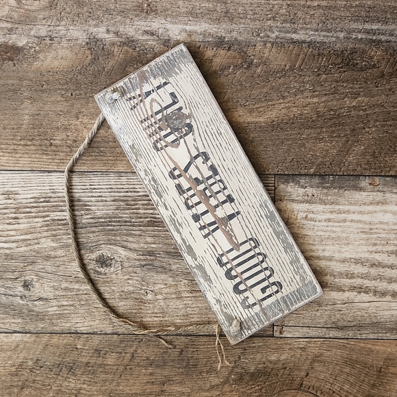 Other - Rustic 'Good Vibes Only' Wood Sign